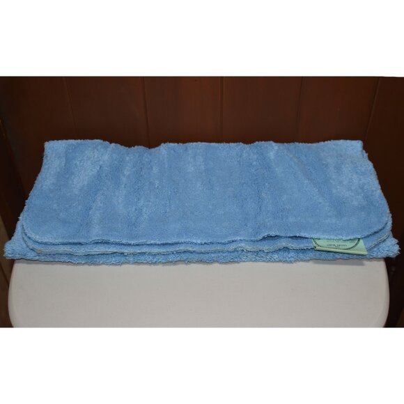 Vintage NWD Russell-Lacey Loop-n-Tuft Reversible Rug New Blue Cush 27" x 48" - Picture 2 of 9